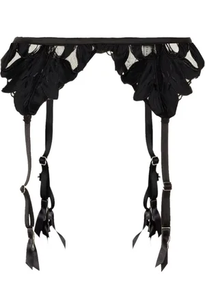 FLEUR DU MAL Lily embroidered garter belt