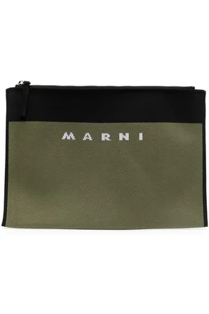 Marni Logo-jacquard clutch bag
