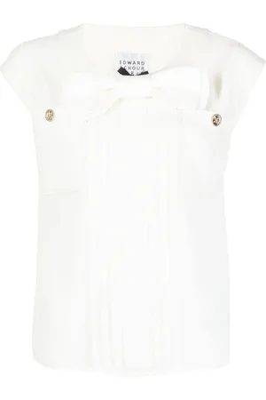 Edward Achour Paris Bow-detail top