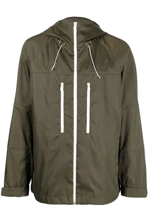 There Was One Zipped-up hooded windbreaker