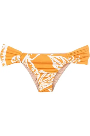 CLUBE BOSSA Leaf-print bikini-bottoms