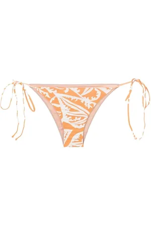 CLUBE BOSSA Aava leaf-print bikini bottoms