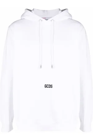 GCDS Logo-print cotton hoodie