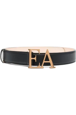 Emporio Armani Logo-buckle leather belt