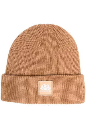 Sundek Women Beanies - Knitted logo-patch beanie hat