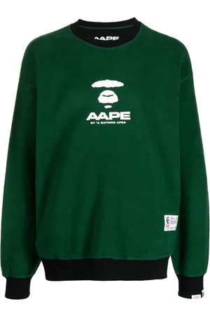 A Bathing Ape Logo-print cotton sweatshirt