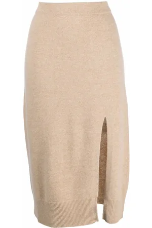 LORENA ANTONIAZZI Straight-leg knitted skirt