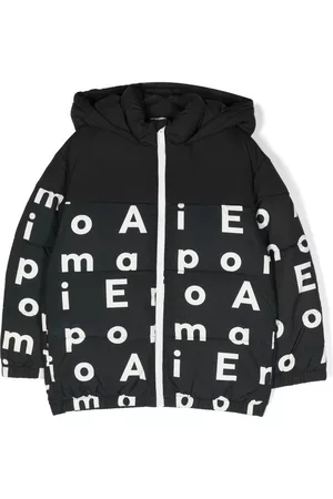 Emporio Armani all-over monogram-print Padded Jacket - Farfetch