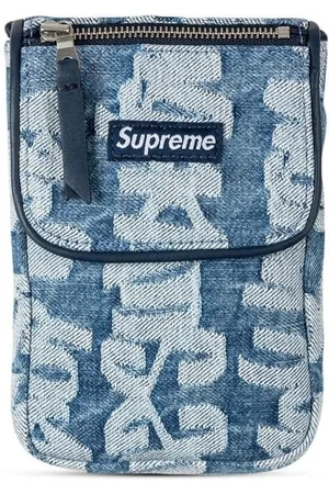 Supreme logo-jacquard Denim Neck Pouch - Farfetch