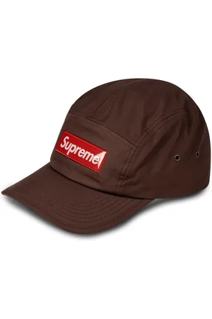 Supreme 2-Tone Ripstop Camp 5 panel pink checkered hat camp Cap (SS21) white