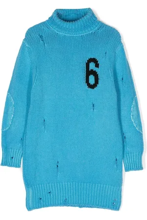 Maison Margiela Intarsia-knit logo dress