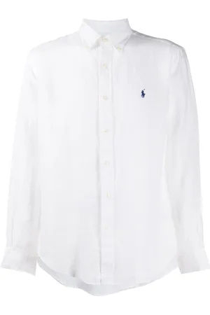 Ralph Lauren Linen logo embroidered shirt