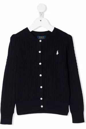 Ralph Lauren Logo-embroidered cable-knit cardigan