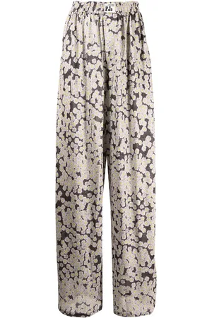 Natasha Zinko Daisy-print wide-leg trousers