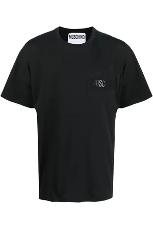 Moschino Embroidered-logo organic cotton T-shirt