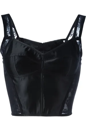 Dolce & Gabbana Lace-trim corset top