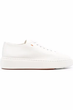 santoni Low-top leather sneakers