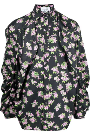 Natasha Zinko Pixel floral-print box shirt
