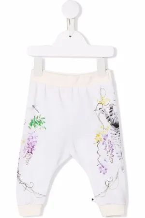 Molo Floral-print organic-cotton track pants