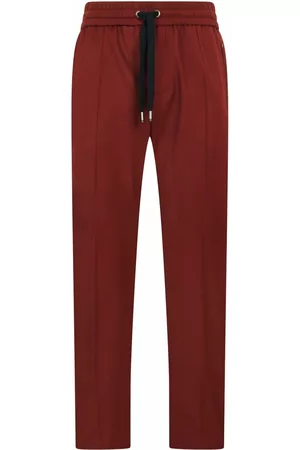 Dolce & Gabbana Men Formal Trousers - Drawstring stretch-wool trousers