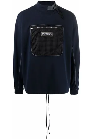 Iceberg Mock-neck chest pocket sweatshirt
