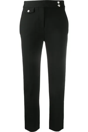 VERONICA BEARD High-rise slim-fit trousers