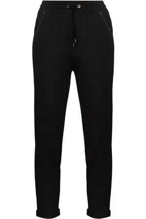 Brunello Cucinelli Monili-detail drawstring track pants