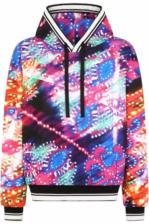 Dolce & Gabbana Luminaire-print stretch-cotton hoodie