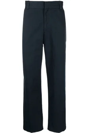 Vince Pressed-crease four-pocket straight-leg trousers