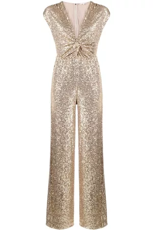 Patrizia Pepe V-neck sequin-embellished jumpsuit