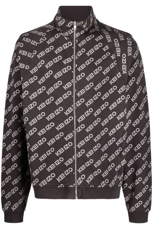 Kenzo Logo print zip-up jacket