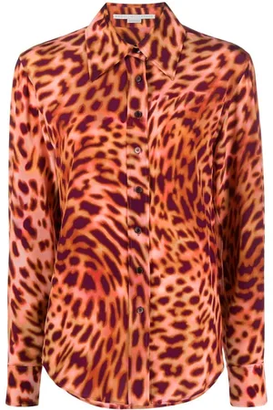 Stella McCartney Leopard-print silk shirt