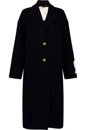 Golden Goose Logo patch single-breasted coat