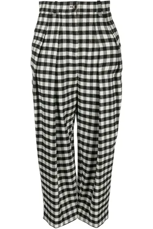 Kenzo Checkerboard-print culotte-length trousers