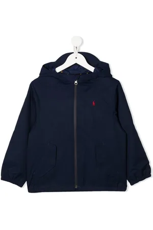 Polo Ralph Lauren icon logo linen chambray windbreaker in light