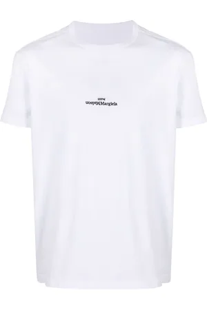 Maison Margiela Distorted-logo cotton T-shirt