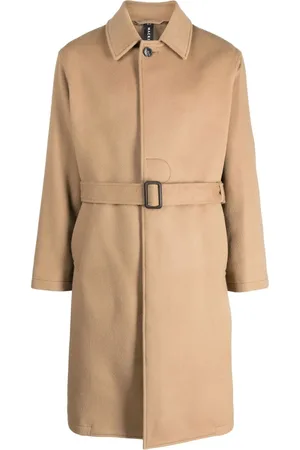 MACKINTOSH Belted cashmere-wool blend trench coat