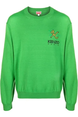 Kenzo Logo-embroidered wool jumper