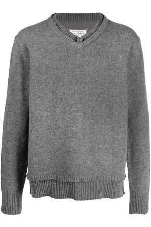 Maison Margiela Elbow-patch knitted jumper