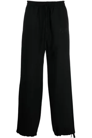 OFF-WHITE Embroidered logo straight-leg sweatpants