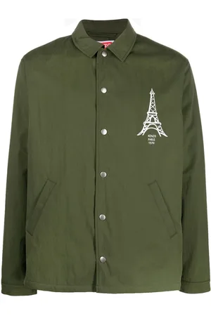 Kenzo Chest logo-print shirt jacket