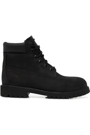 All black deals timberland boots mens