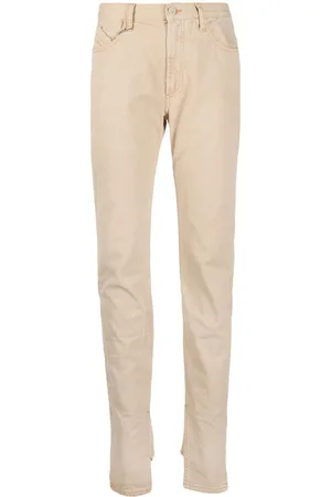 The Attico Slit-hem straight-leg jeans