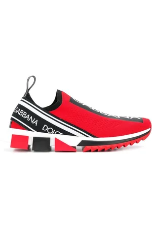 Dolce & Gabbana Red Leopard Print Sneakers for Men Online India at