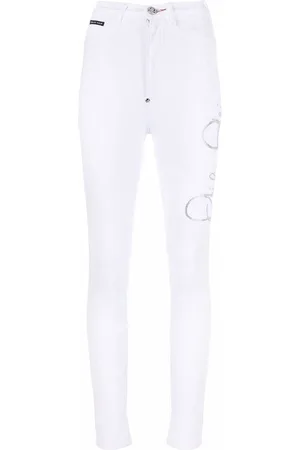 Philipp Plein Logo-print leg jeggings