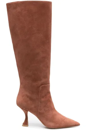 Stuart Weitzman Pointed-toe high-heel boots