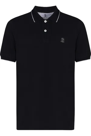 Brunello Cucinelli Logo-embroidered polo shirt