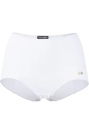 Dolce & Gabbana DG plaque high-waisted bikini bottoms