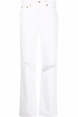 RE/DONE Pipe high-waist straight jeans