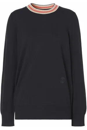 Burberry - Monogram Intarsia Wool V-neck Sweater